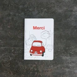 2176 ESPACE GRAPHIC Carnet A5 Merci - Fiat 500