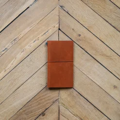 426 DESIGNPHIL Carnet de voyage en cuir - Camel