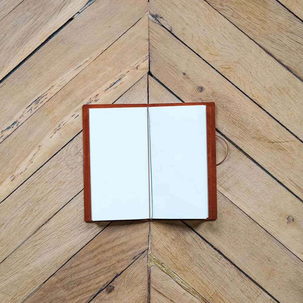 426 DESIGNPHIL Carnet de voyage en cuir - Camel