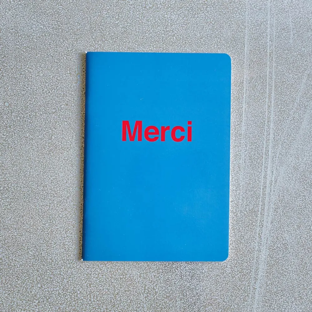 2962 BRANDBOOK Carnet Merci - Bleu Marin et Rouge