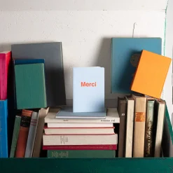 2962 BRANDBOOK Carnet Merci - Bleu Zénith et Corail