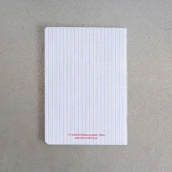 2962 BRANDBOOK Carnet Merci - Rayures Bleu Tyrrhénien et Rouge