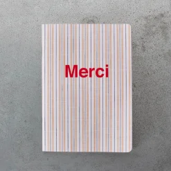2962 BRANDBOOK Carnet Merci - Rayures Jaune Asahi