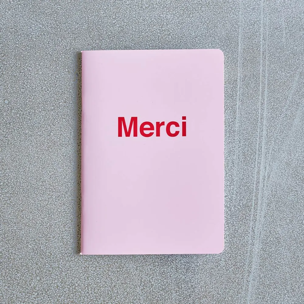 2962 BRANDBOOK Carnet Merci - Rose Pâle et Rouge