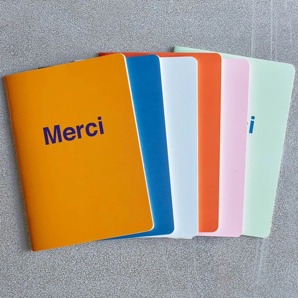2962 BRANDBOOK Carnet Merci - Rose Pâle et Rouge