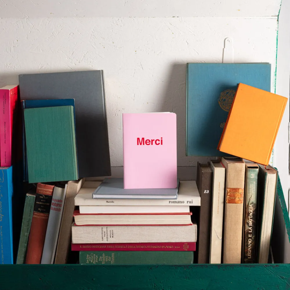 2962 BRANDBOOK Carnet Merci - Rose Pâle et Rouge