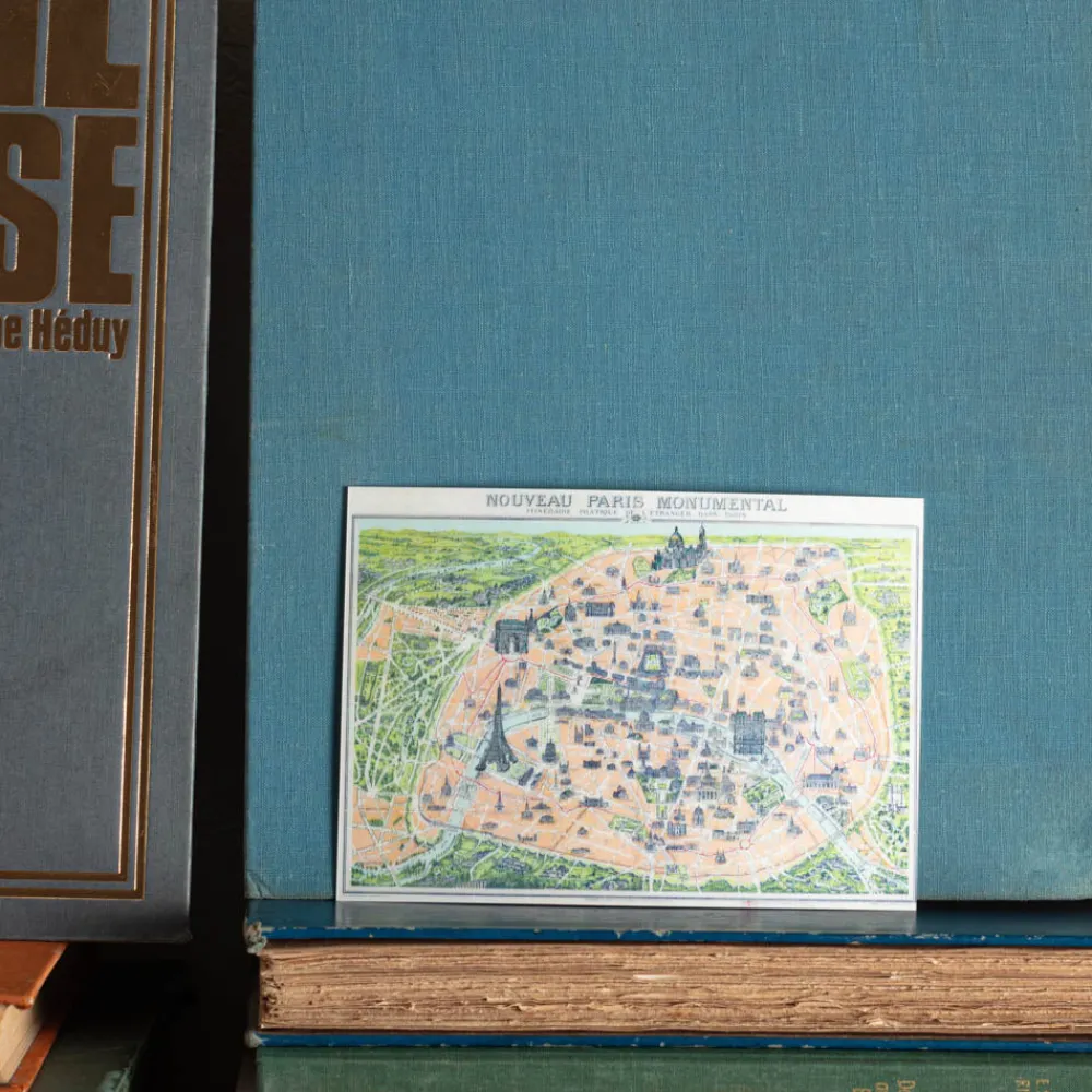 1197 LES PARISETTES Carte postale animée - Plan de Paris