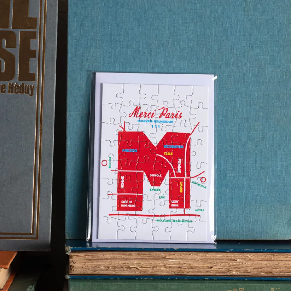 1197 LES PARISETTES Carte postale puzzle - Merci Map