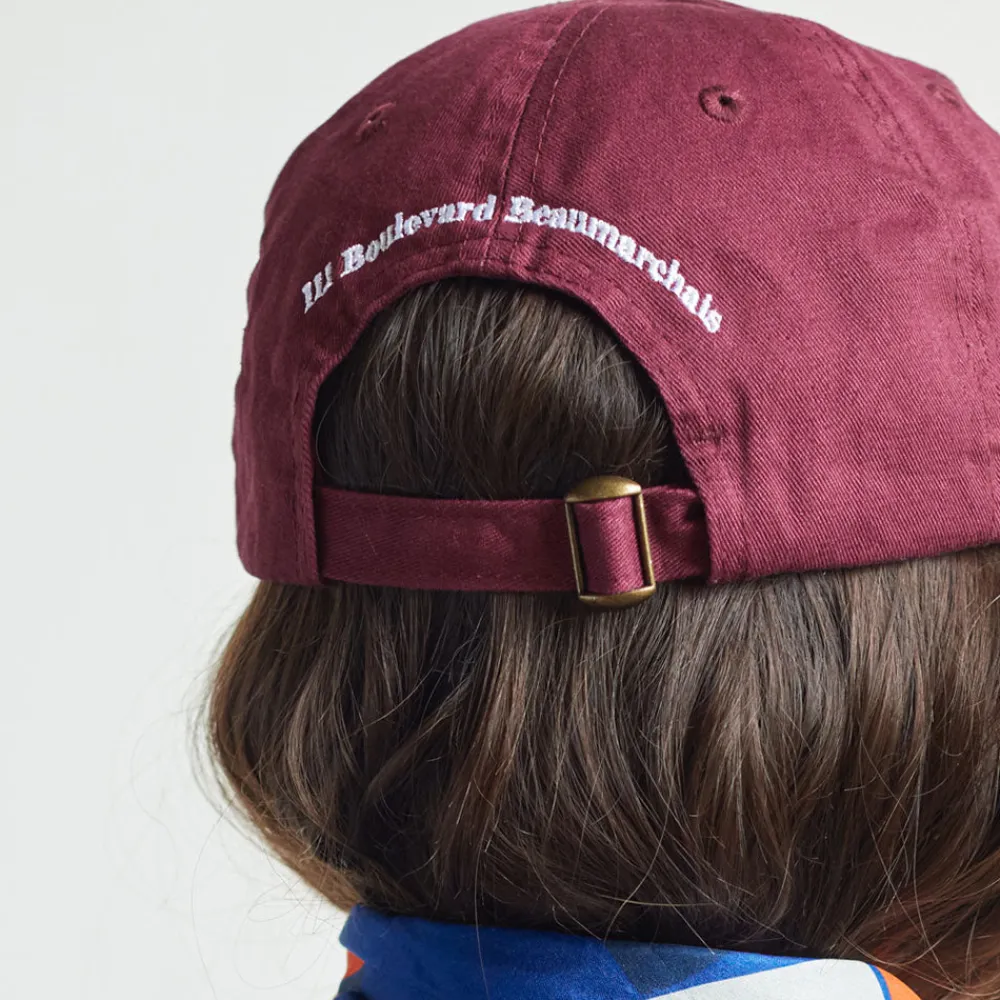 Women HOHO COCO Casquette unisexe brodée Non Merci - Bordeaux