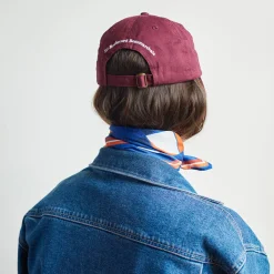 Women HOHO COCO Casquette unisexe brodée Non Merci - Bordeaux