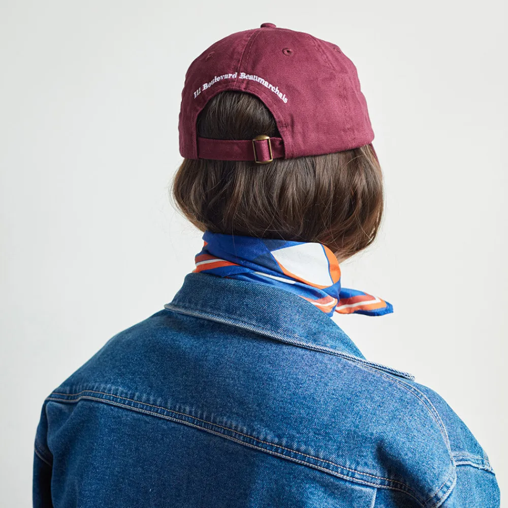 Women HOHO COCO Casquette unisexe brodée Non Merci - Bordeaux