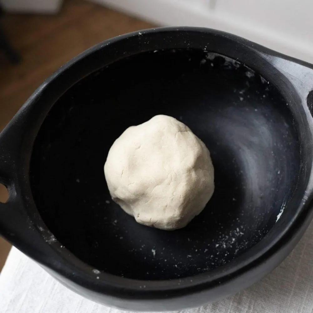 1950 INDIGENA Casserole ovale en argile - Noir
