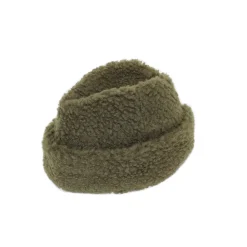 Women câbleami - Chapeau en sherpa - Olive