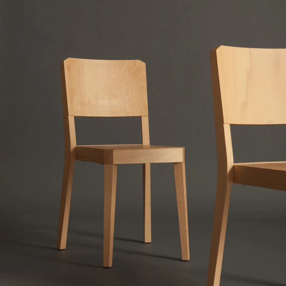 2130 LIVONI Chaise années 30 - Naturel