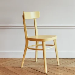 2131 LIVONI Chaise Bistrot - Jaune