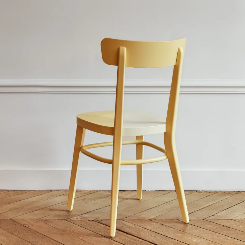 2131 LIVONI Chaise Bistrot - Jaune