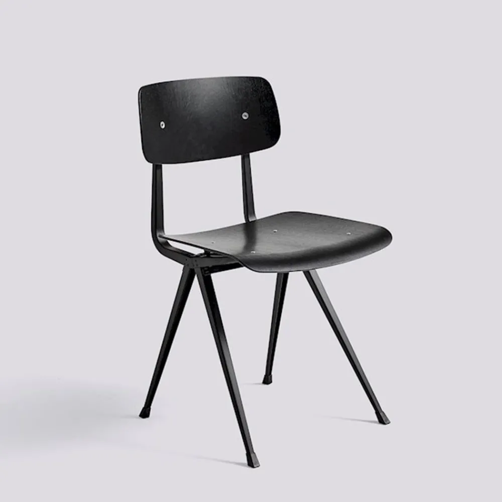 208 HAY Chaise Result en bois de chêne - Noir - HAY