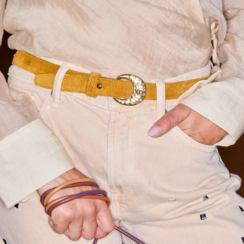 Women Claris Virot - Baby Ceinture Demi-lune - Ambre