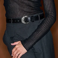 Women Claris Virot - Ceinture Demi-lune - Noir