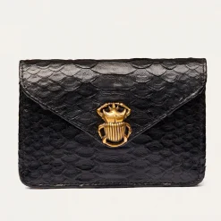 Women Claris Virot - Porte Carte Python Alex - Noir