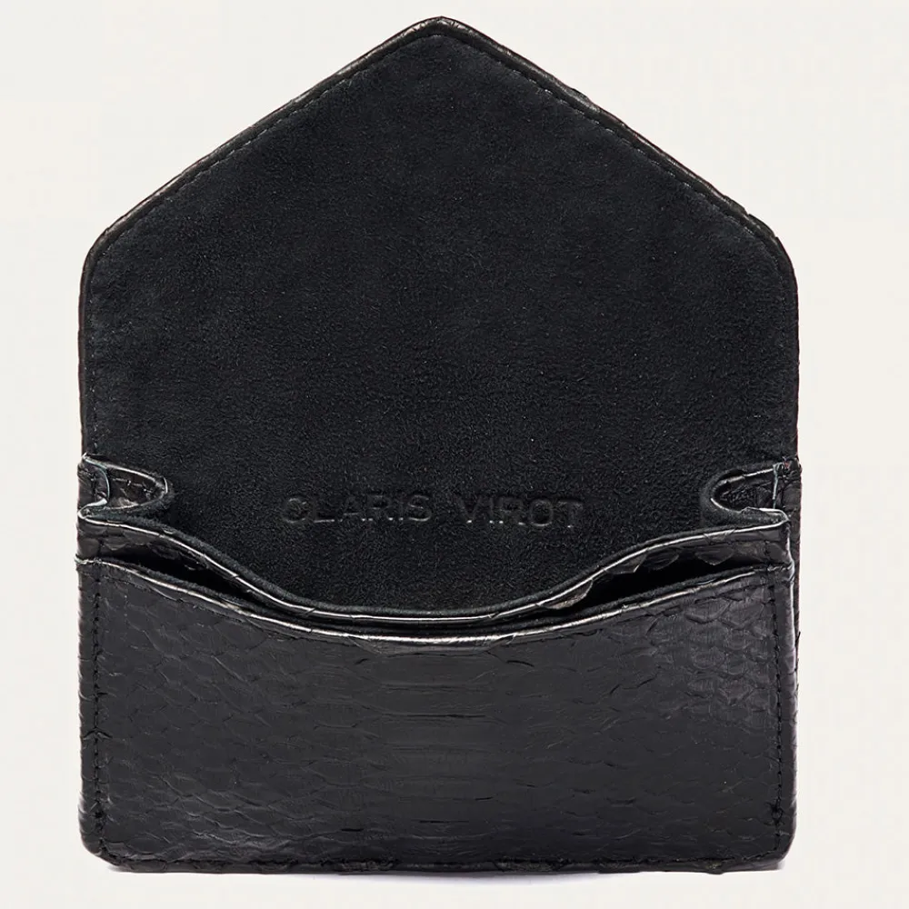 Women Claris Virot - Porte Carte Python Alex - Noir