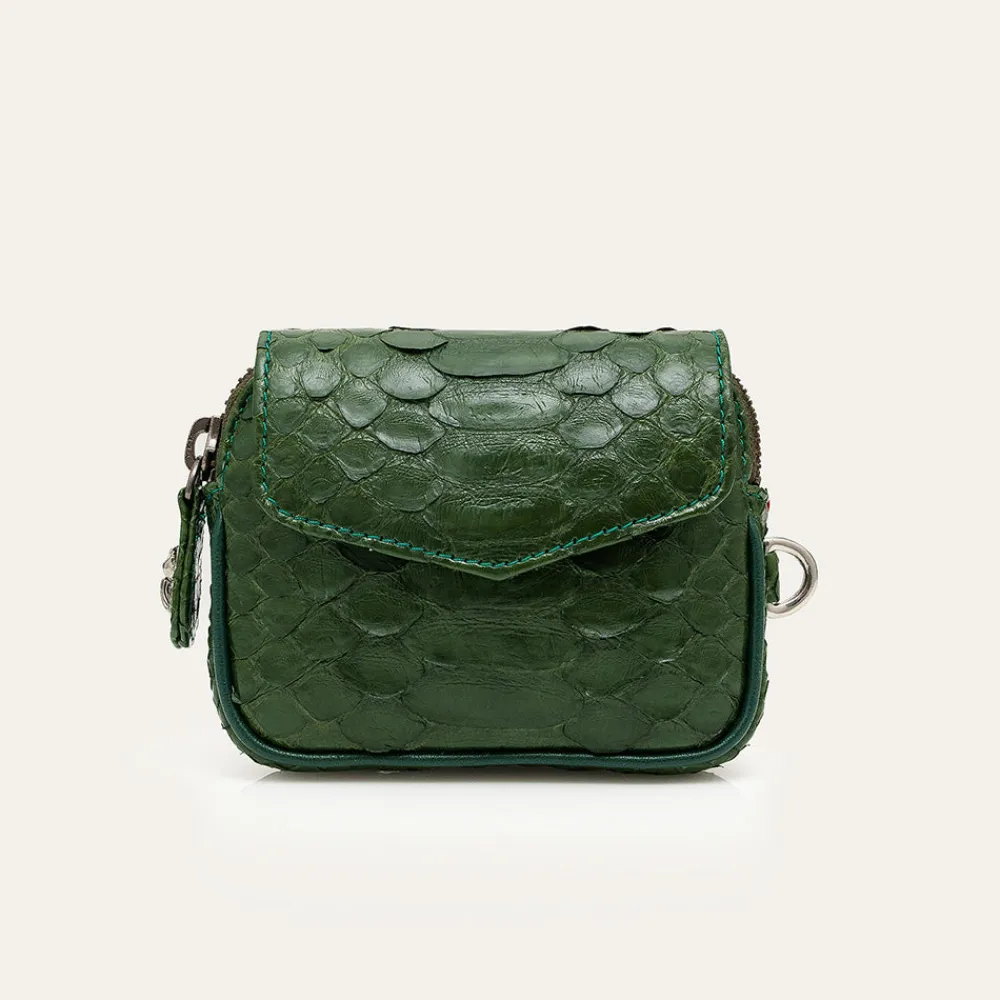 Women Claris Virot - Porte Monnaie Karl - Vert Python