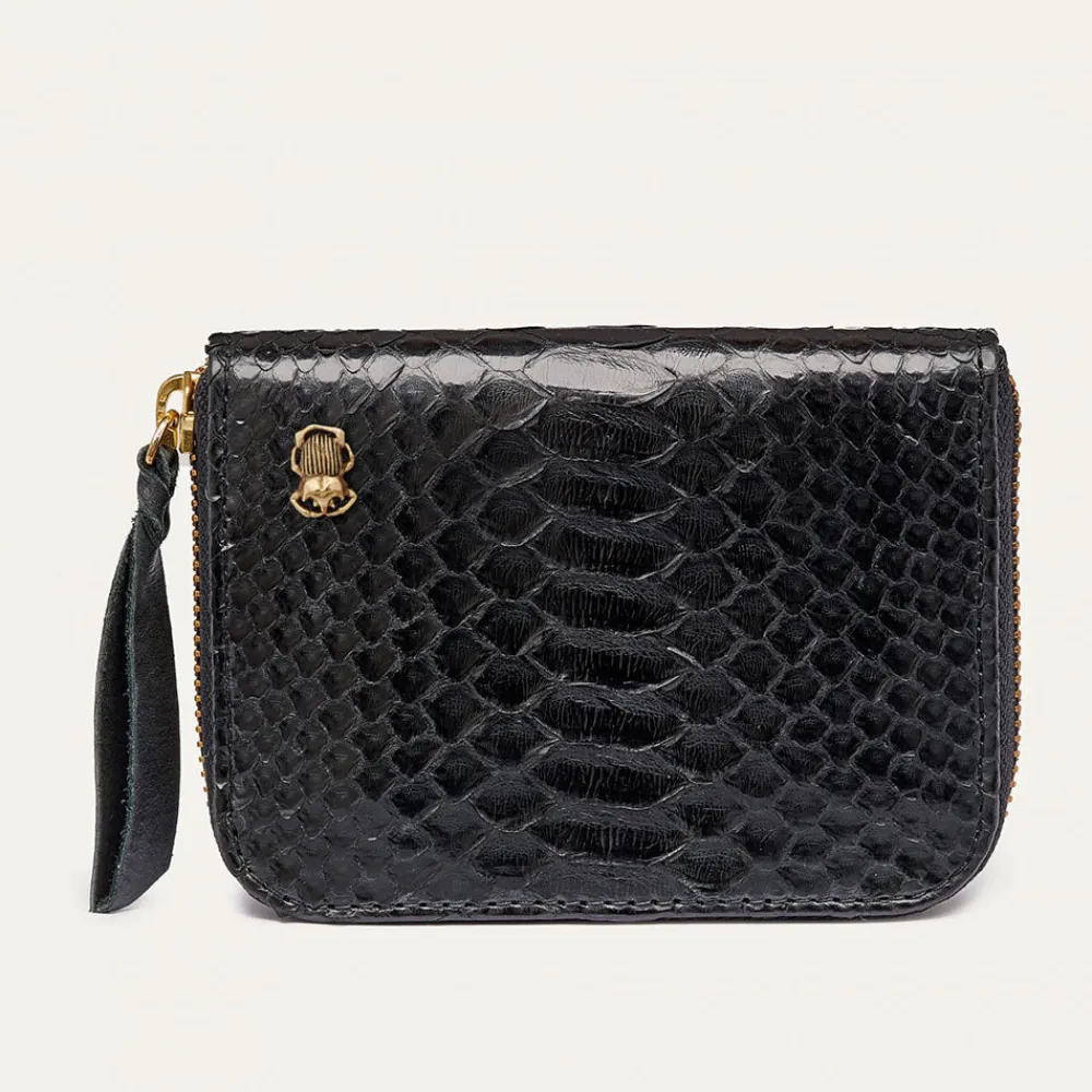Women Claris Virot - Portefeuille Mini Bob Pyhton- Noir