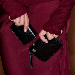 Women Claris Virot - Porte-Monnaie Karl - Noir Vintage