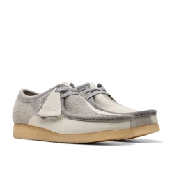 Clarks - Wallabee - Gris/Blanc