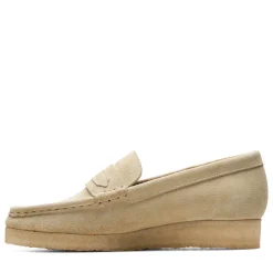 Women Clarks - Wallabee Loafer - Maple Suede