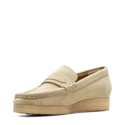Women Clarks - Wallabee Loafer - Maple Suede