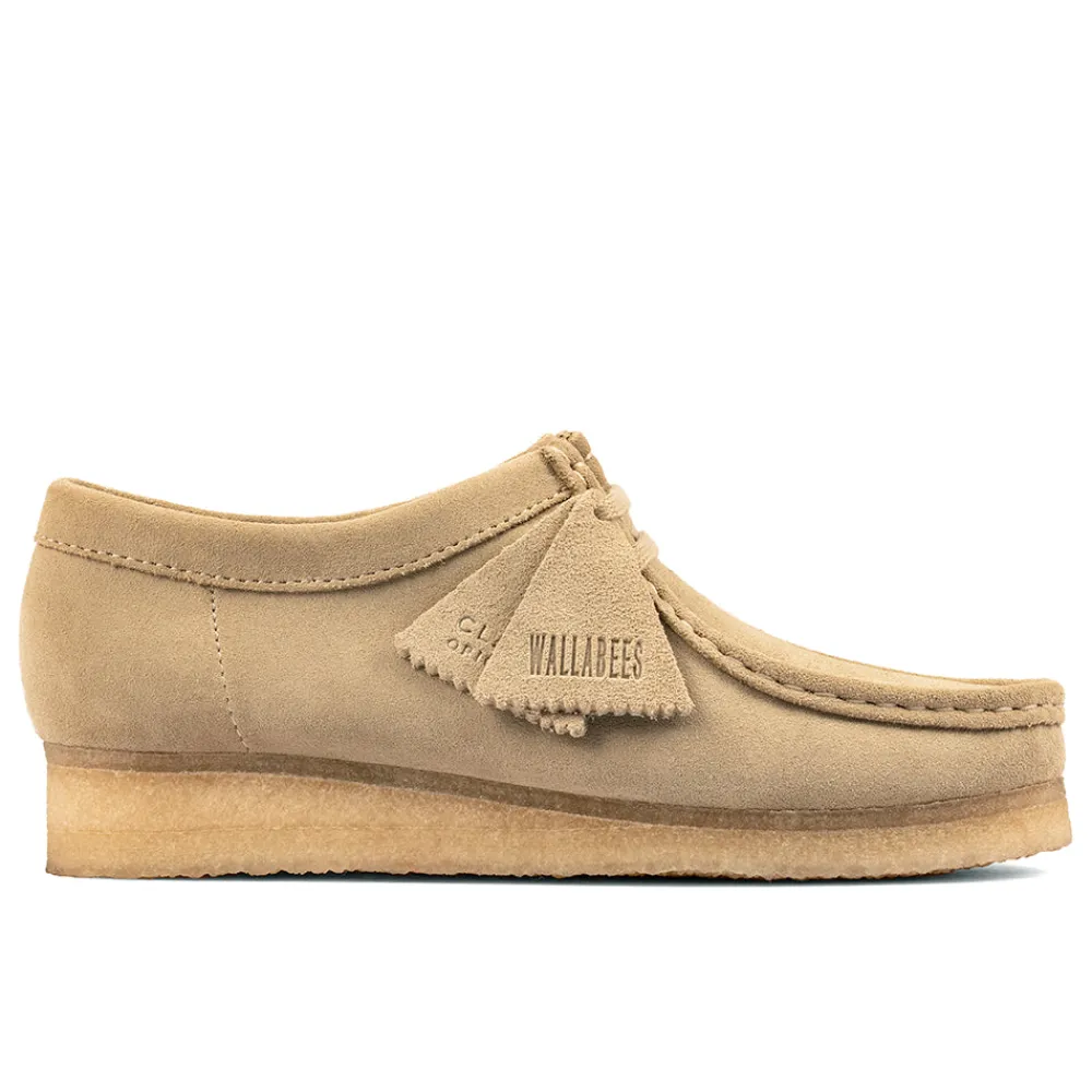 Women Clarks - Wallabee W - Maple suede