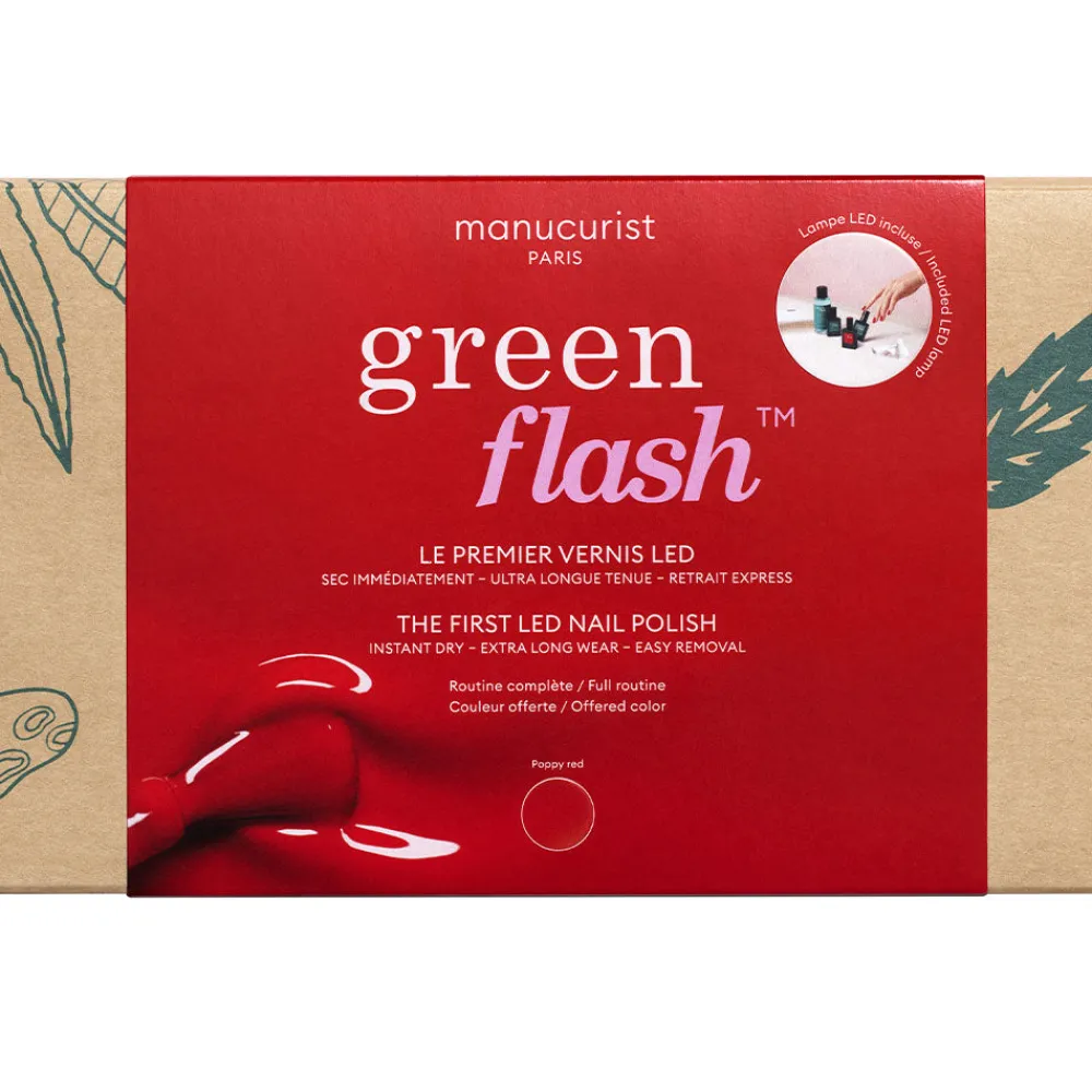 546 MANUCURIST Coffret Green Flash Poppy Red 24W - Manucurist