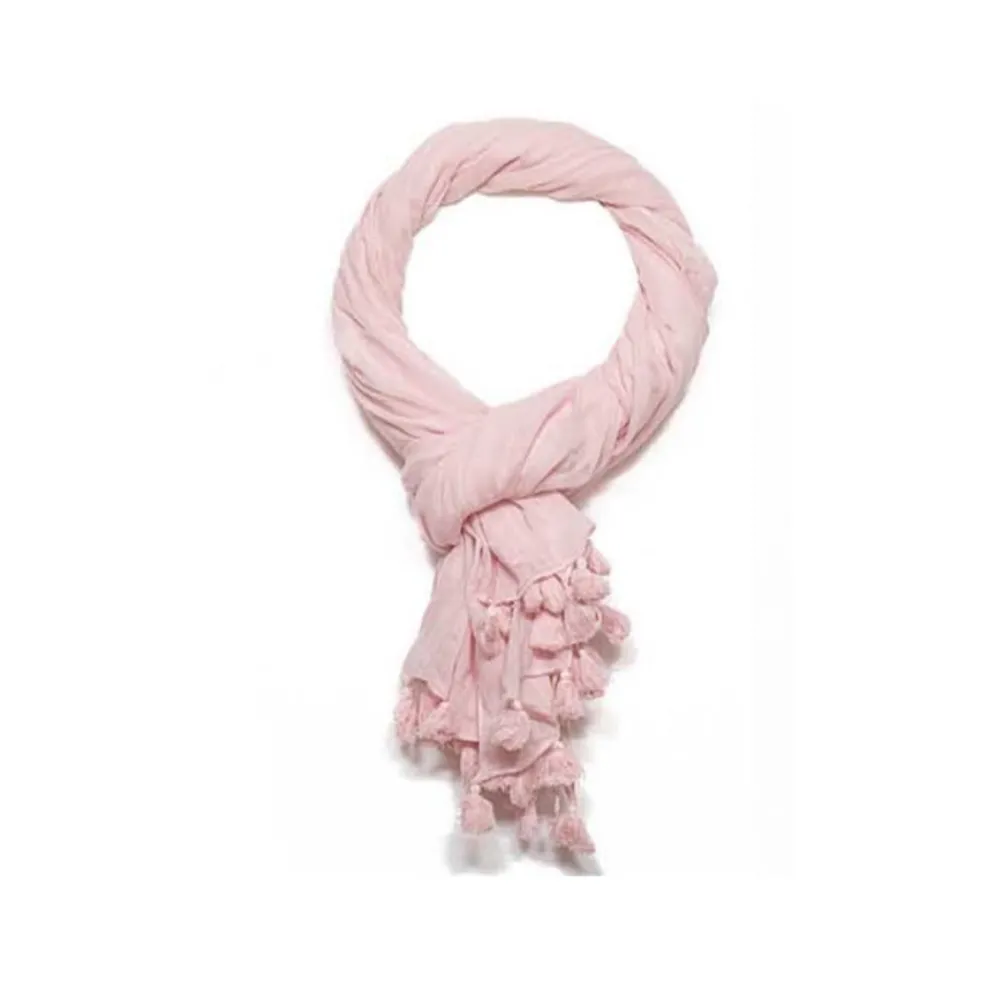 Women COLORES - Paréo Pom Pom - Pink
