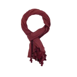 Women COLORES - Paréo Pom Pom - Syrah