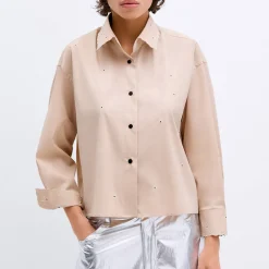 Women Cordera - Chemise Broderie - Beige