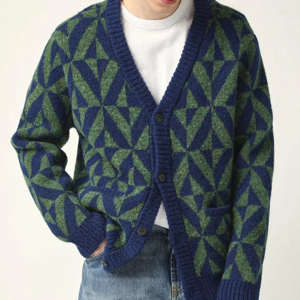 CORRIDOR - Cardigan Diamond - Navy