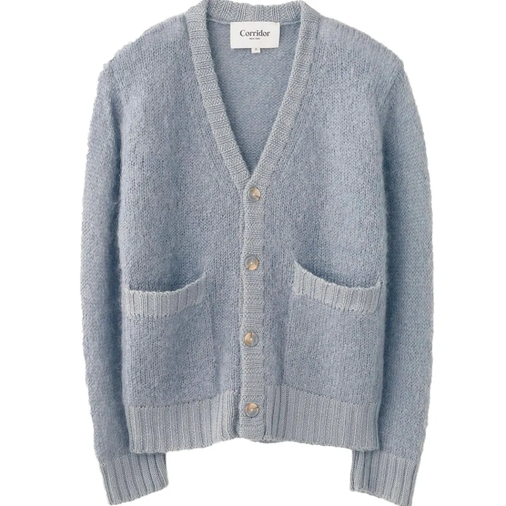 CORRIDOR - Cardigan Mohair - Bleu