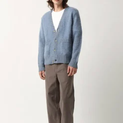 CORRIDOR - Cardigan Mohair - Bleu