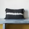 2959 BED AND PHILOSOPHY Coussin en coton Tami - Tye Dye Noir