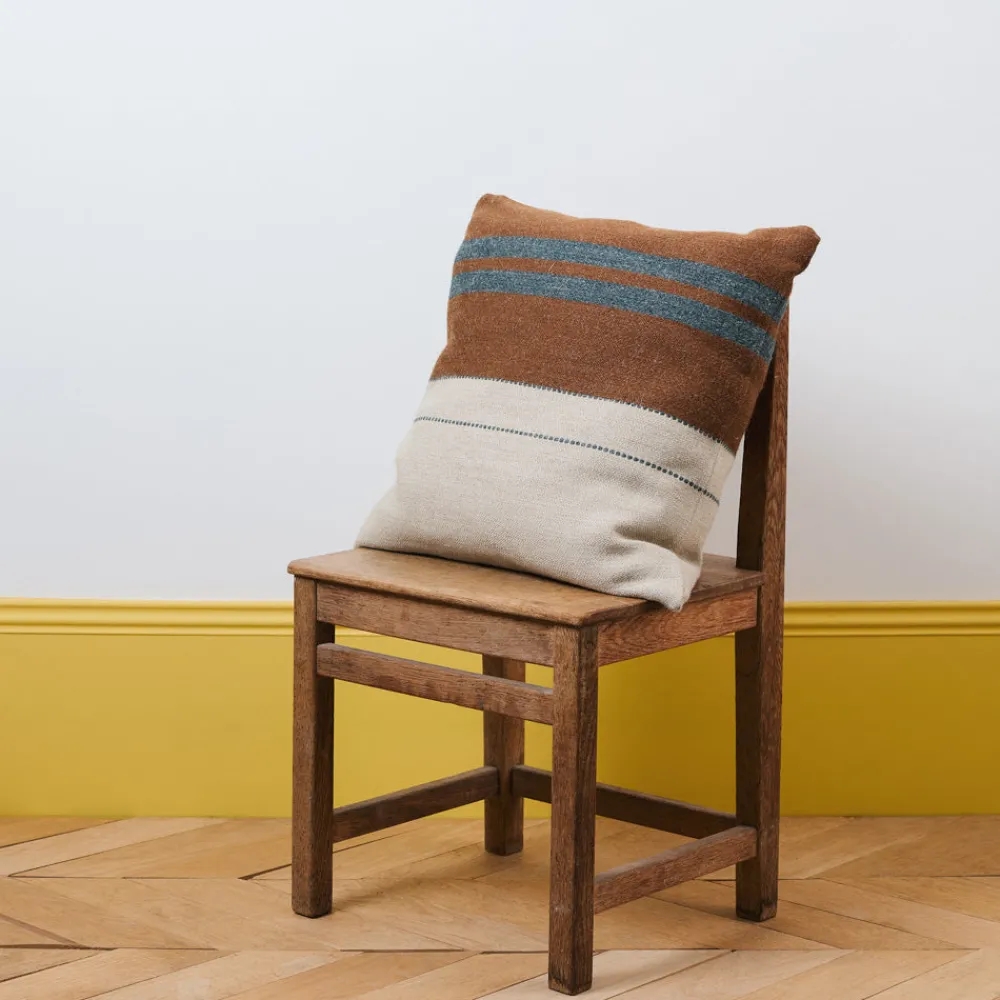 631 LIBECO Coussin en lin Highland - Smoke