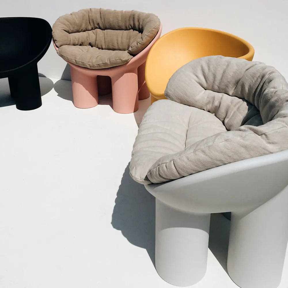 246 DRIADE Coussin Fauteuil Roly Poly - Marrone - Driade