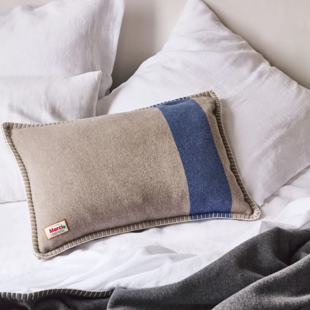 2138 TESSILECHITI Coussin Merci - Beige