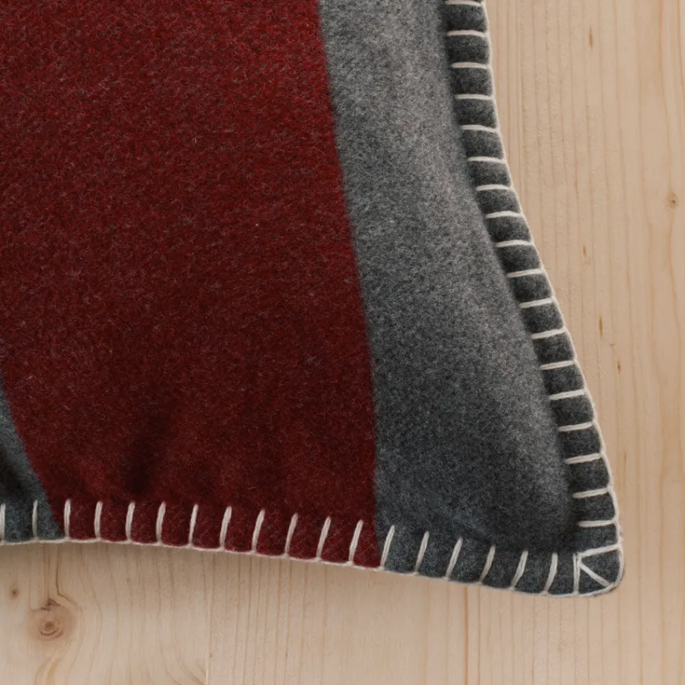 2138 TESSILECHITI Coussin Merci - Gris