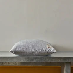 200 LINTEX Coussin épais en lin - Chambray Bleu