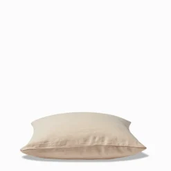 200 LINTEX Coussin épais en lin - Chambray Jaune
