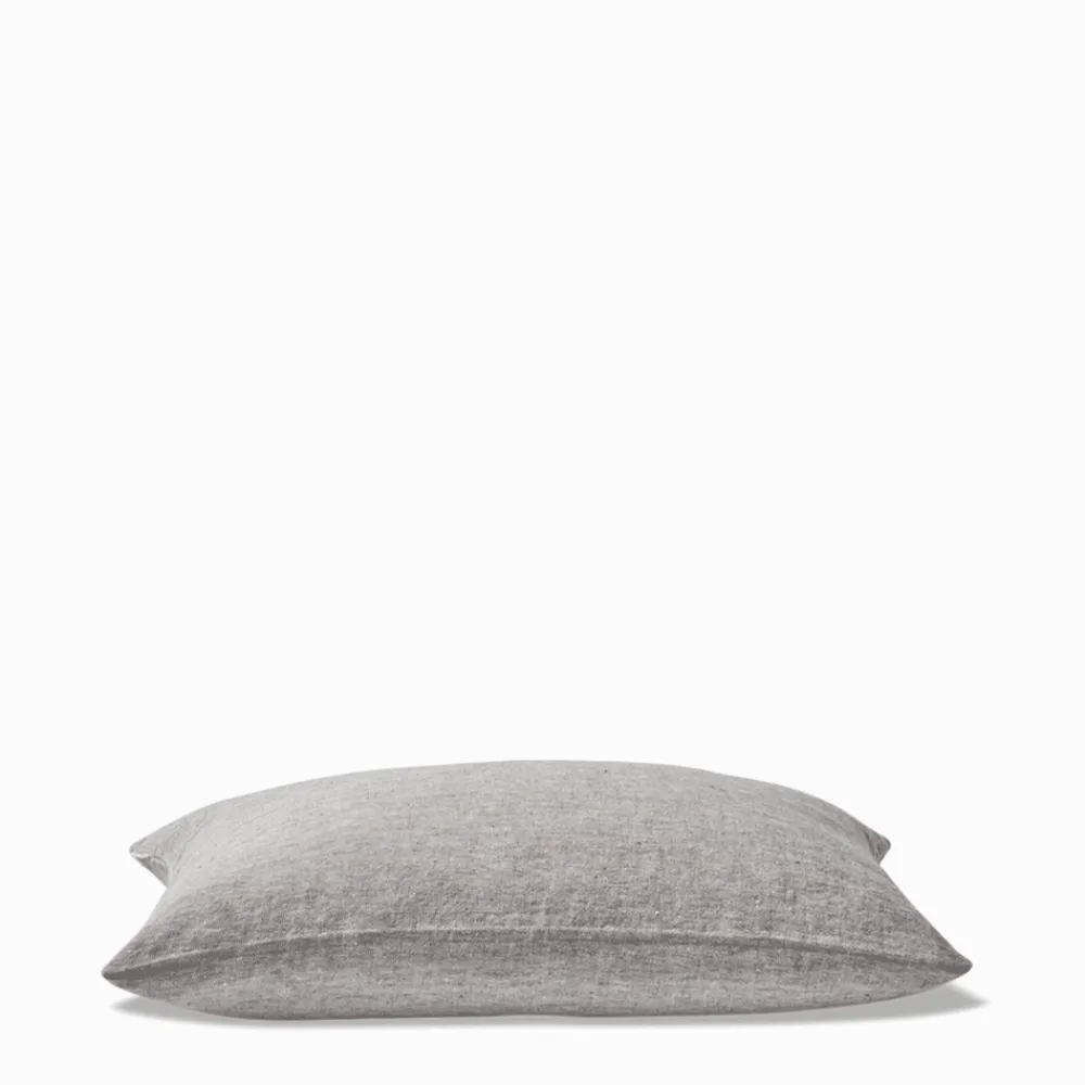 200 LINTEX Coussin épais en lin - Chambray Noir