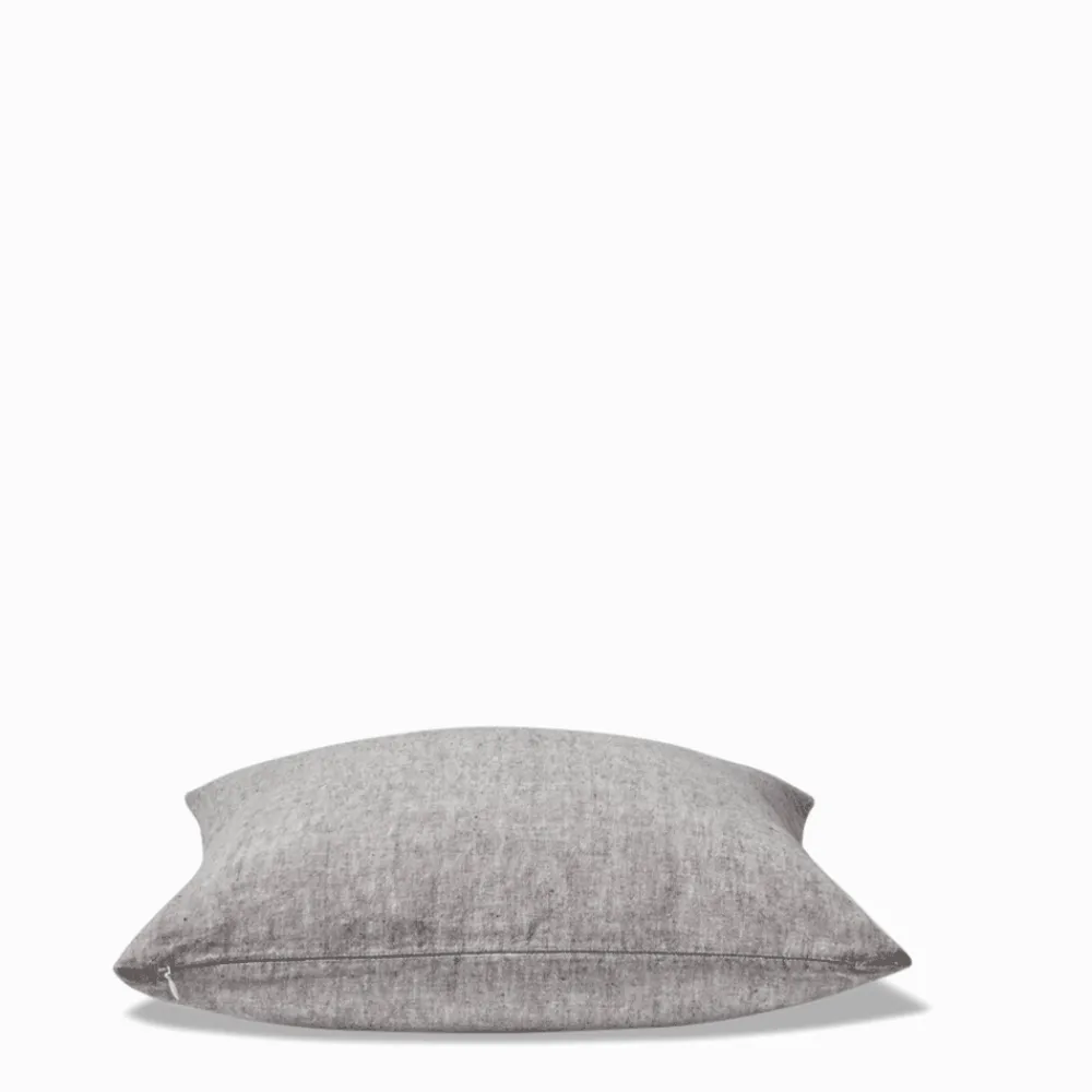 200 LINTEX Coussin épais en lin - Chambray Noir