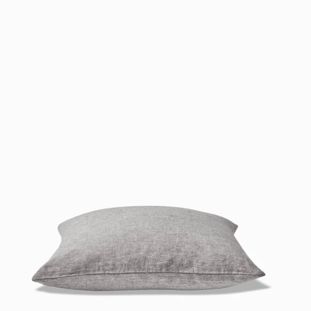 200 LINTEX Coussin épais en lin - Chambray Noir