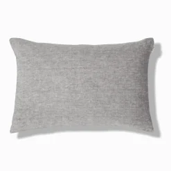200 LINTEX Coussin épais en lin - Chambray Noir